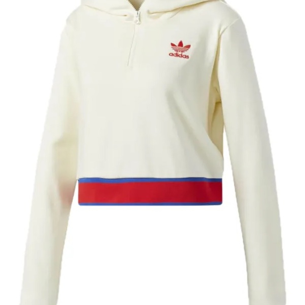 Adidas Cream Hoodie and Black Pants Set - Picture 7 of 16